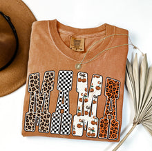 Load image into Gallery viewer, Mama Pumpkin Checker Leopard TRANSFER
