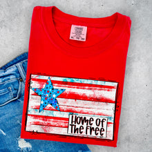 Load image into Gallery viewer, Home Of The Free Flag Star TRANSFER
