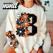 Load image into Gallery viewer, Floral Skulls And Letters Sports Team With Sleeve TRANSFER MMD
