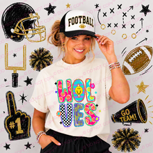 Load image into Gallery viewer, School Alpha Retro Floral Checker Zebra Mascots DROPDOWN TRANSFER SCG JUNE 26
