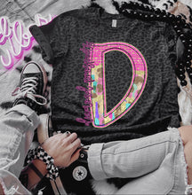 Load image into Gallery viewer, Rainbow Leopard Single Letter Mascot Dropdown TRANSFER CAP APR
