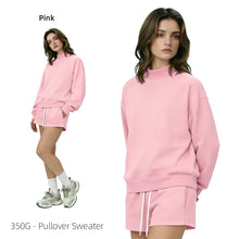 Load image into Gallery viewer, Women’s Blank Mock Neck Pullover &amp; Short Set 12 Colors

