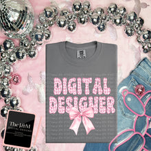 Load image into Gallery viewer, Pink Cheetah Bow Faux Embroidery Names TRANSFER JM FEB
