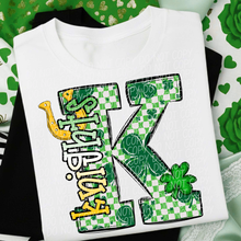 Load image into Gallery viewer, St Patrick’s Day Checkered Mascots DROPDOWN TRANSFER CSD JAN 26
