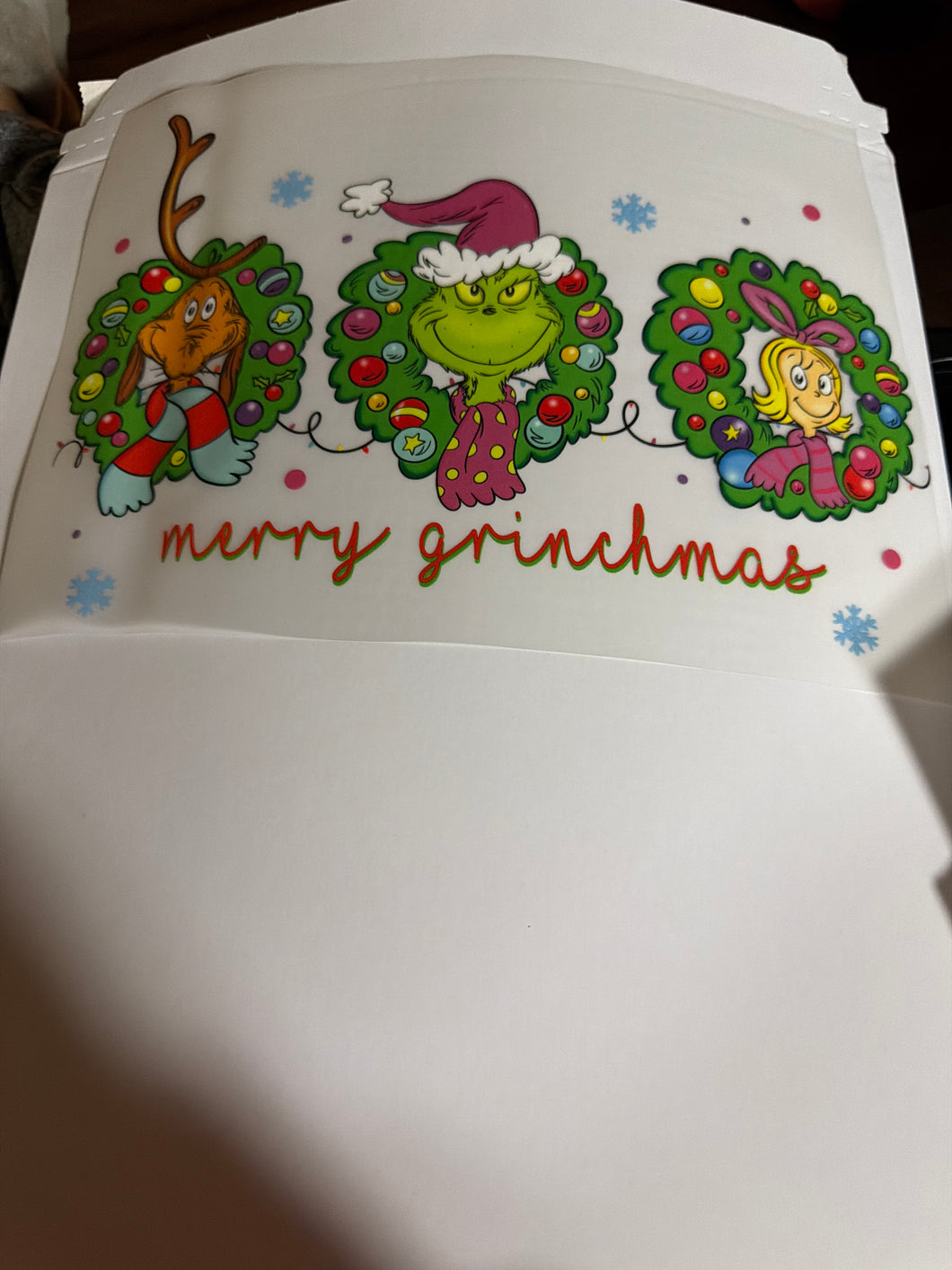 Merry Greenmas Wreath Trio RTS DTF TRANSFER