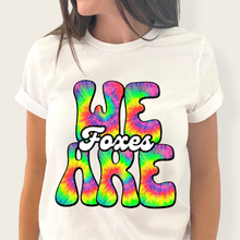 Load image into Gallery viewer, We Are Rainbow Tie Dye Mascot DROPDOWN TRANSFER
