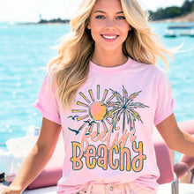 Load image into Gallery viewer, Feelin' Beachy Pink And Orange Sun And Palm TRANSFER SDD APR 26
