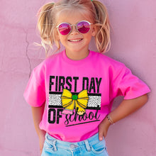 Load image into Gallery viewer, First Day Of School Yellow Bow TRANSFER SDD AUGUST
