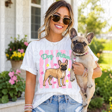 Load image into Gallery viewer, Dog Mom Wavy Pink Stripes Breed DROPDOWN TRANSFER UAC 26
