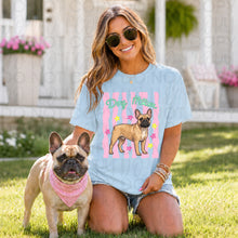 Load image into Gallery viewer, Dog Mom Wavy Pink Stripes Breed DROPDOWN TRANSFER UAC 26

