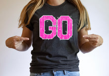 Load image into Gallery viewer, Pink Sparkle GO Custom MASCOTS DTF TRANSFER
