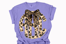 Load image into Gallery viewer, Jungle Cheetah Bow CUSTOM Monogram DTF Transfer
