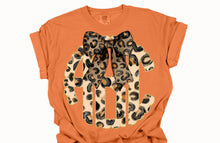 Load image into Gallery viewer, Jungle Cheetah Bow CUSTOM Monogram DTF Transfer

