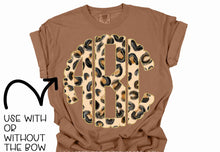 Load image into Gallery viewer, Jungle Cheetah Bow CUSTOM Monogram DTF Transfer
