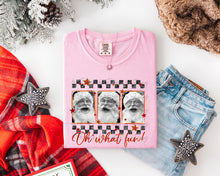 Load image into Gallery viewer, Oh What Fun Santa Polaroid BW 3 Block TRANSFER ET NOV 25
