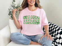 Load image into Gallery viewer, Teacher Pink Shamrock Bow TRANSFER ET JAN 26
