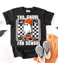 Load image into Gallery viewer, Too Ghoul For School Checkered DROPDOWN TRANSFER CMD JULY 25

