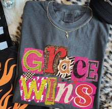 Load image into Gallery viewer, Grace Wins Leopard Checker Block Letters TRANSFER DWD NOV 25
