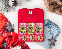 Load image into Gallery viewer, Ho Ho Ho Green Guy Yarn 3 Block TRANSFER ET NOV 25
