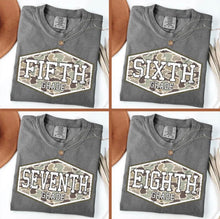 Load image into Gallery viewer, Retro Camo Back To School Distressed Grades DROPDOWN TRANSFER ET JUNE 26
