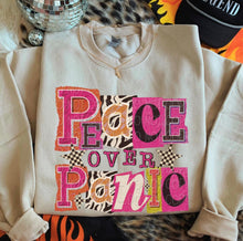 Load image into Gallery viewer, Peace Over Panic Leopard Checker Block Letters TRANSFER DWD NOV 25
