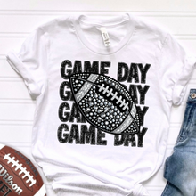 Load image into Gallery viewer, Game Day Stacked Sports Faux Rhinestones DROPDOWN TRANSFER CSD
