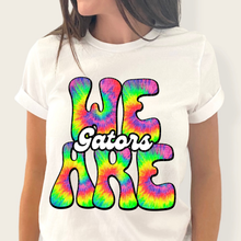 Load image into Gallery viewer, We Are Rainbow Tie Dye Mascot DROPDOWN TRANSFER
