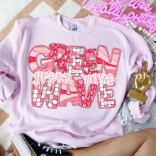Load image into Gallery viewer, Heart Checkered Mascots Faux Embroidery DROPDOWN TRANSFER CSD JAN 25
