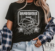 Load image into Gallery viewer, Basketball Black Or White Mascots Dropdown TRANSFER COR
