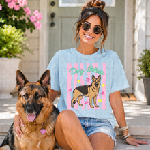 Load image into Gallery viewer, Dog Mom Wavy Pink Stripes Breed DROPDOWN TRANSFER UAC 26
