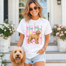 Load image into Gallery viewer, Dog Mom Wavy Pink Stripes Breed DROPDOWN TRANSFER UAC 26
