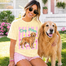 Load image into Gallery viewer, Dog Mom Wavy Pink Stripes Breed DROPDOWN TRANSFER UAC 26
