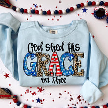 Load image into Gallery viewer, God Shed His Grace On Thee Leopard And Flag TRANSFER SDD MAY
