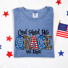 Load image into Gallery viewer, God Shed His Grace On Thee Leopard And Flag TRANSFER SDD MAY
