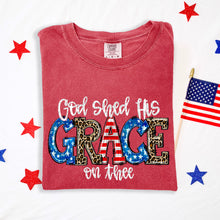 Load image into Gallery viewer, God Shed His Grace On Thee Leopard And Flag TRANSFER SDD MAY
