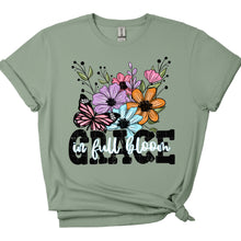 Load image into Gallery viewer, Grace In Full Bloom Butterfly Colorful Sketch Flowers TRANSFER SDD MAR 26
