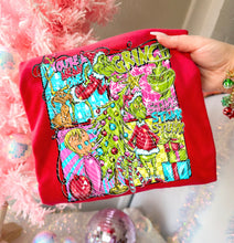 Load image into Gallery viewer, You're A Mean One Green Guy Square With Bow Frame TRANSFER AGCM NOV 25
