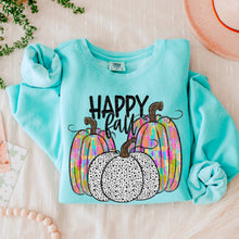 Load image into Gallery viewer, Happy Fall paint strokes pumpkin TRANSFER SDD
