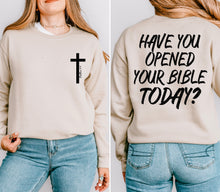 Load image into Gallery viewer, Have You Opened Your Bible Today Matthew 4:4 WITH Cross Pocket TRANSFER SDD MAR 26
