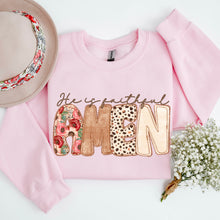 Load image into Gallery viewer, He Is Faithful Amen Jumbo Floral Spotted Letters TRANSFER SDD DEC 25
