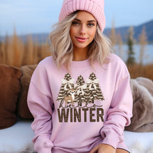 Load image into Gallery viewer, Hello Winter Trees Deer TRANSFER SDD
