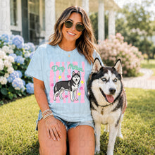 Load image into Gallery viewer, Dog Mom Wavy Pink Stripes Breed DROPDOWN TRANSFER UAC 26
