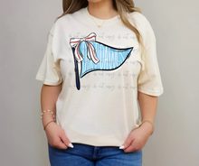 Load image into Gallery viewer, Baseball Pennant Bow Dropdown TRANSFER TGG FEB

