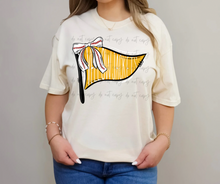 Load image into Gallery viewer, Baseball Pennant Bow Dropdown TRANSFER TGG FEB
