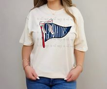Load image into Gallery viewer, Baseball Pennant Bow Dropdown TRANSFER TGG FEB
