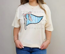 Load image into Gallery viewer, Baseball Pennant Bow Dropdown TRANSFER TGG FEB
