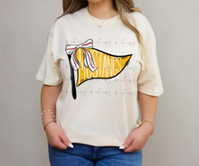 Load image into Gallery viewer, Baseball Pennant Bow Dropdown TRANSFER TGG FEB
