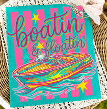 Load image into Gallery viewer, Boatin &amp; Floatin Stripes TRANSFER ET APR 26
