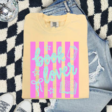 Load image into Gallery viewer, Coquette Stripes Book Lover TRANSFER ET MAR 26
