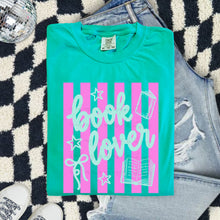 Load image into Gallery viewer, Coquette Stripes Book Lover TRANSFER ET MAR 26
